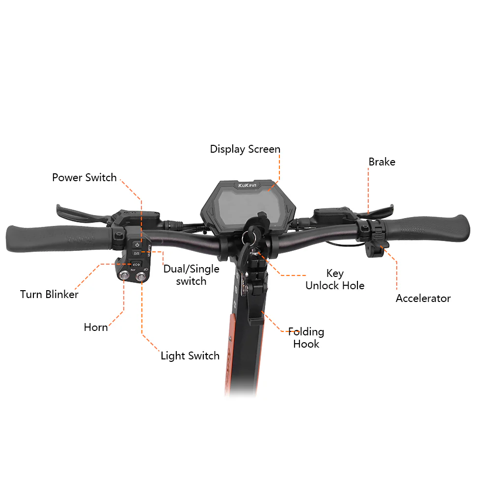 KUKIRIN G3 Pro Electric Scooter | Dual 1200W Powerful Motor | 65KM/H Max Speed - Image 4