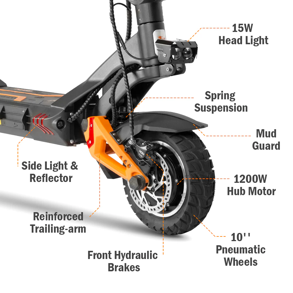 KUKIRIN G3 Pro Electric Scooter | Dual 1200W Powerful Motor | 65KM/H Max Speed - Image 7